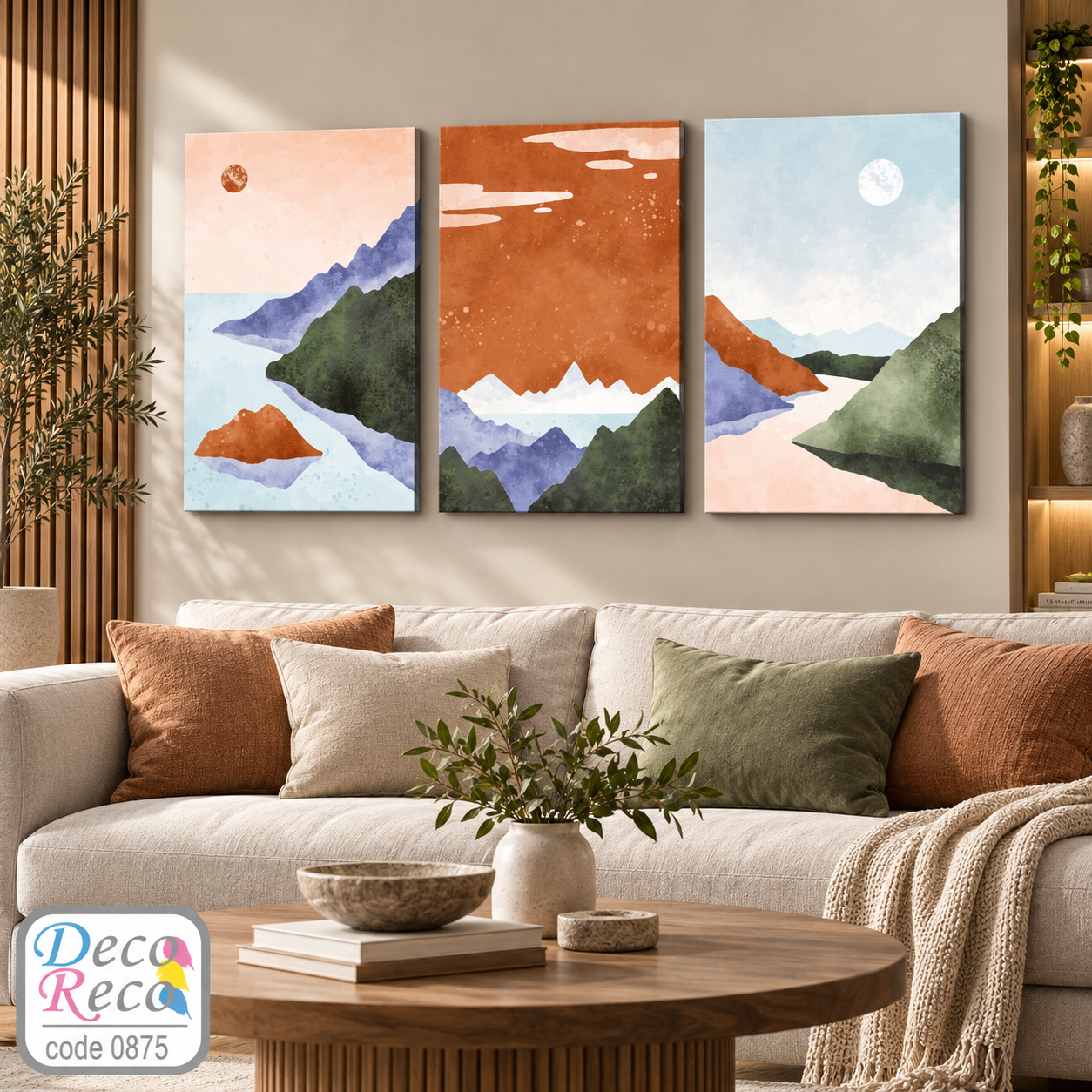 Calm pastel landscape art