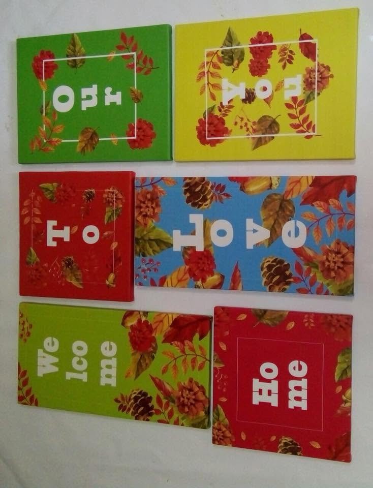 Decorative artwork photographed in a real space
